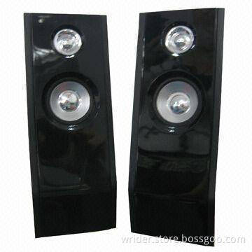 2.0 Computer Multimedia Speakers with 3W x 2 RMS Satellite Output Power and ≥75dB Subwoofer